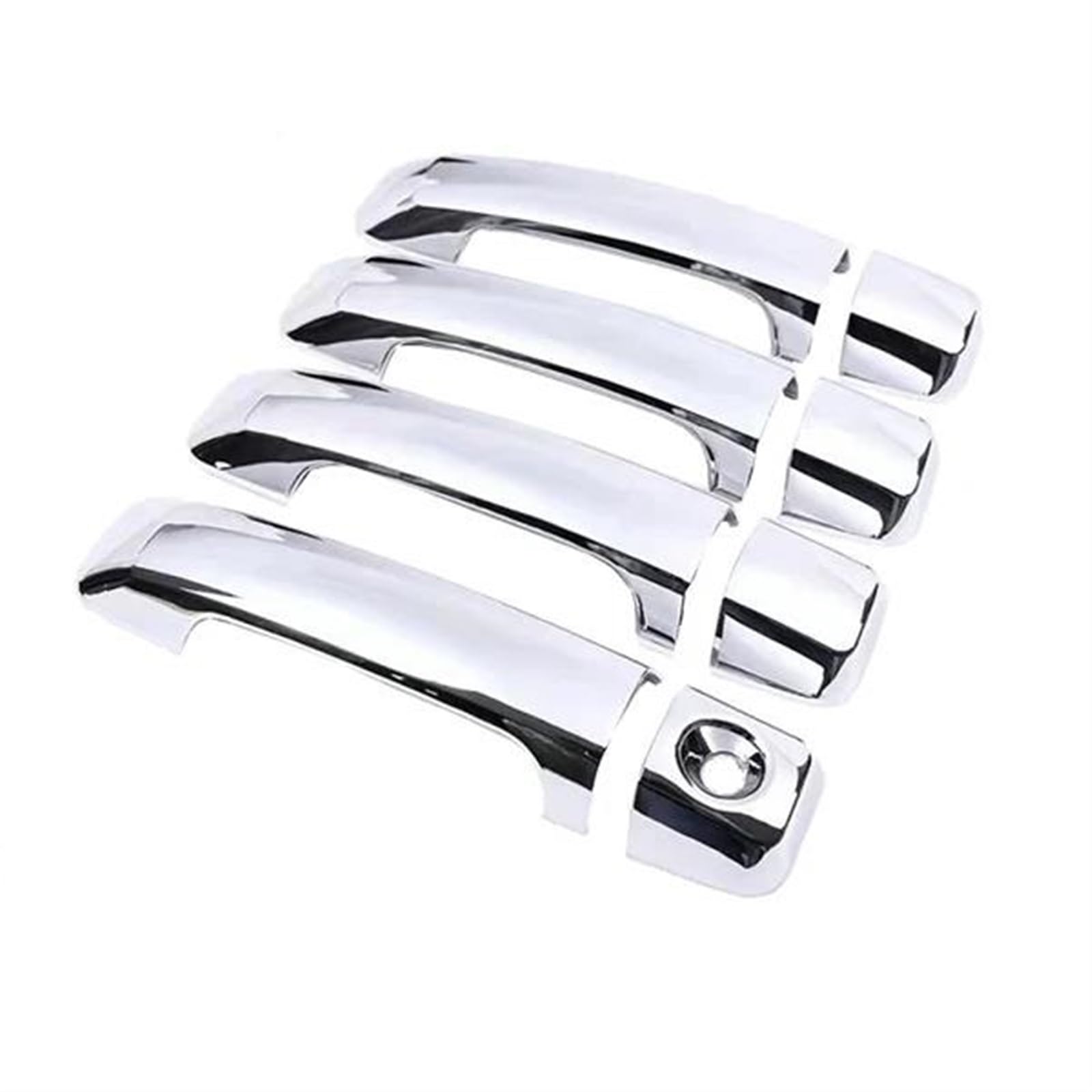 Kjhopy Style2 Chrome Door Handle Cover Trim For Toyota For Tundra Xk50 2007-2021 Car Exterior Accessories Protective Stickers Exterior Door Handle(Style2)