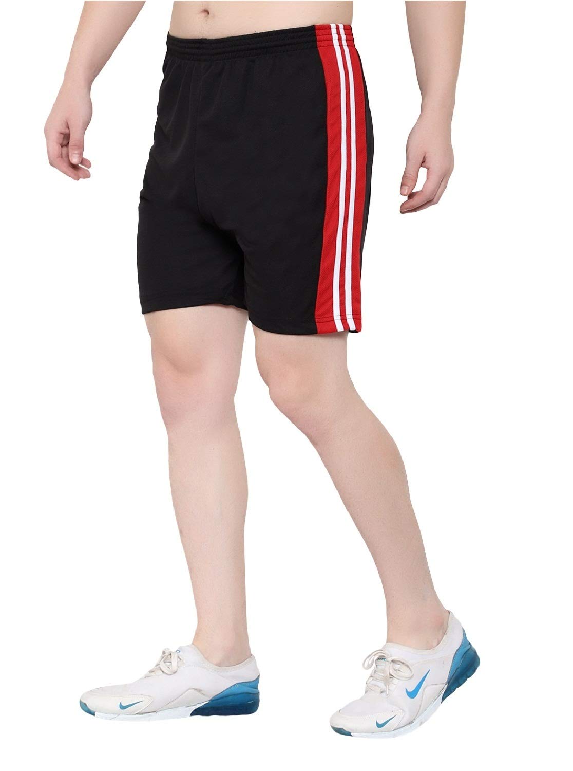 dia a dia Men's Gym Workout Sports Shorts with Zipper Pocket (Black, XL)-picture-37