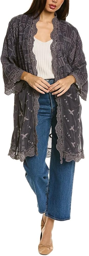 Johnny Was Womens House Ecaterina Kimono, Xs, Grey at Amazon 