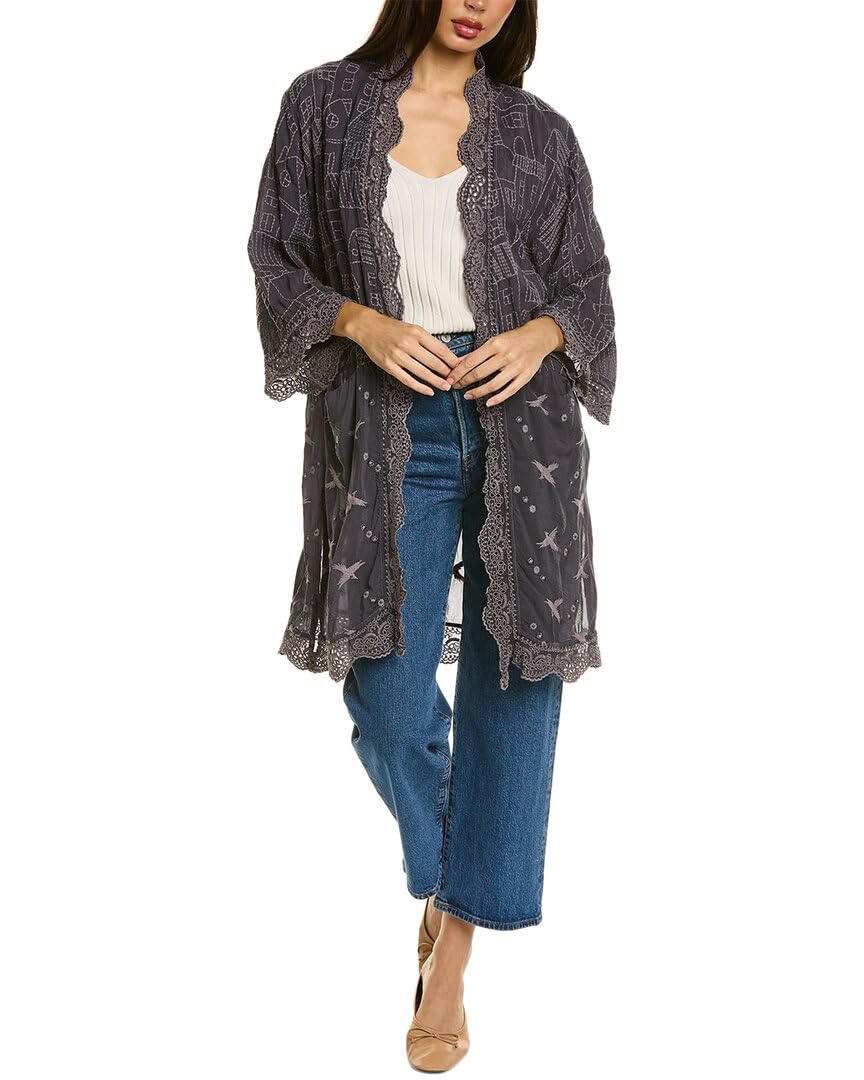 Johnny Was Womens House Ecaterina Kimono, Xs, Grey at Amazon 