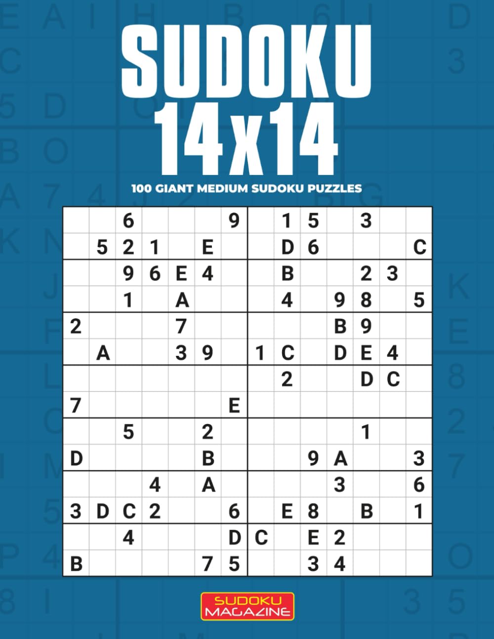 Sudoku 14x14: 100 Giant Medium Sudoku Puzzles