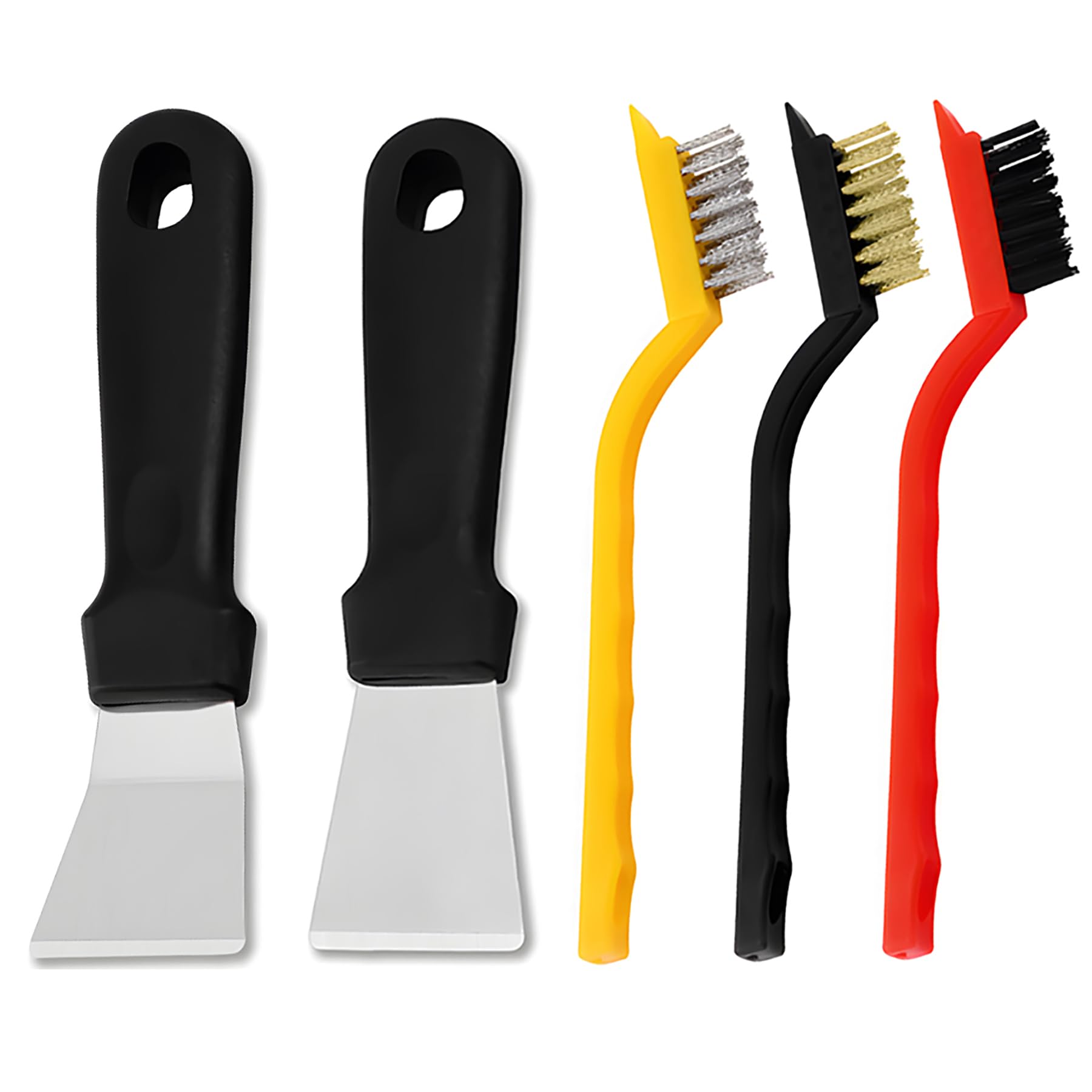 JXPXJMY 5PCS Cleaning Tool Set Including 2 Scrapers and 3 Brushes