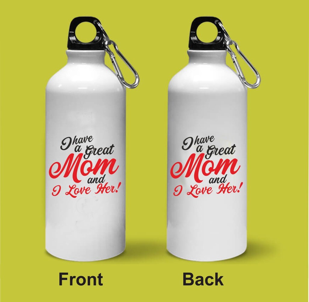 Crazy Sutra Classic Printed Quote Water Bottle/Sipper - 600Ml (Sipper_IHaveGreatMom_S)-image-38