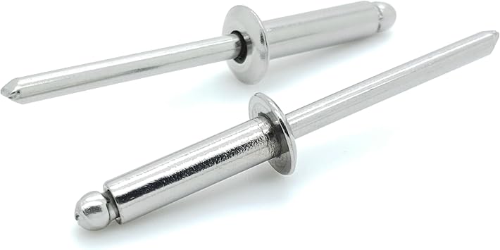 BCP Fasteners 100 Qty 304 Stainless Steel Blind Rivets #6-8 3/16" Diameter x 1/2" Grip BCP181