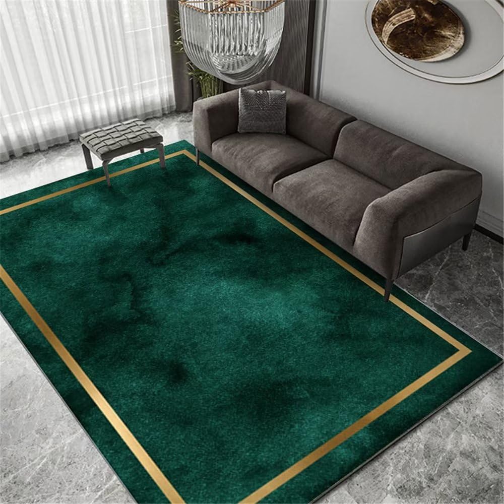 Tapis moquette turquoise 200x300 grand tapis de sol salon design simple