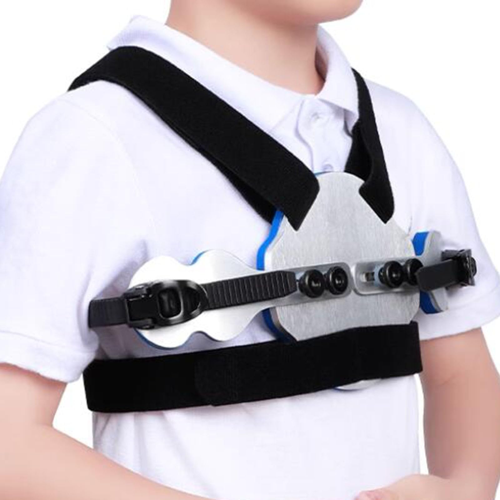 Ortesis para Pectus carinatum: Soporte torácico de Paloma para niños, ortesis para esternón deformado, ortesis para Costillas valgas, tamaño Ajustable, Transpirable(A)