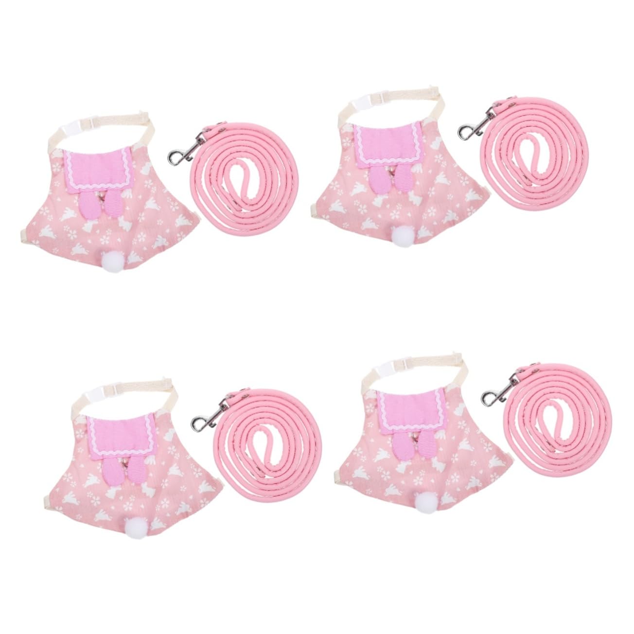 BESPORTBLE 4sätze Bunny Kit Für Haustiere Süßes Und Atmungsaktives Kaninchengeschirr Mit Leine Für Kleine Haustiere Wie Zwergkaninchen Und Andere Kleintiere