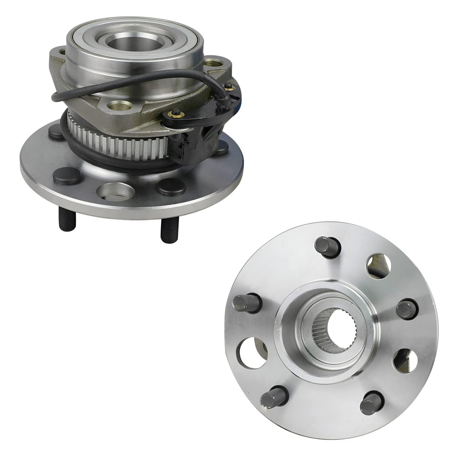 Detroit Axle - AWD Pair Front Wheel Bearing Hubs for 90-94 Chevrolet Astro