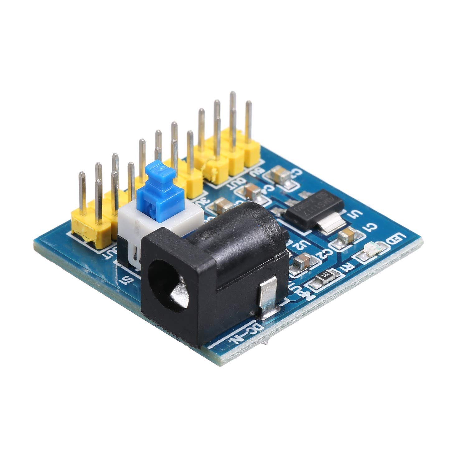 5PCS DC-DC Buck Converter Step-Down Module - Adjustable 3.3V/5V/12V Output, 3A Max - For DIY Electronics