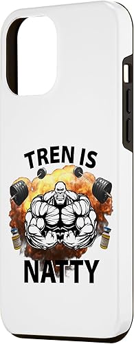 Miniatura 2 de Funda muscular de entrenamiento para iPhone 13 Pro Max Tren Is Natty Funny Bodybuilding Design Gym