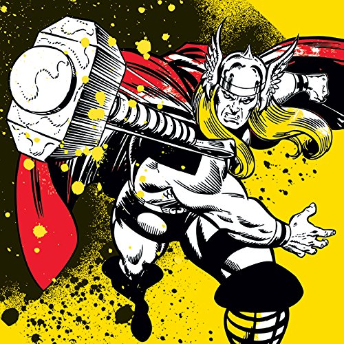 Pyramid International Thor Canvas Print, Multi-Colour, 60 x 60 x 1.3 cm