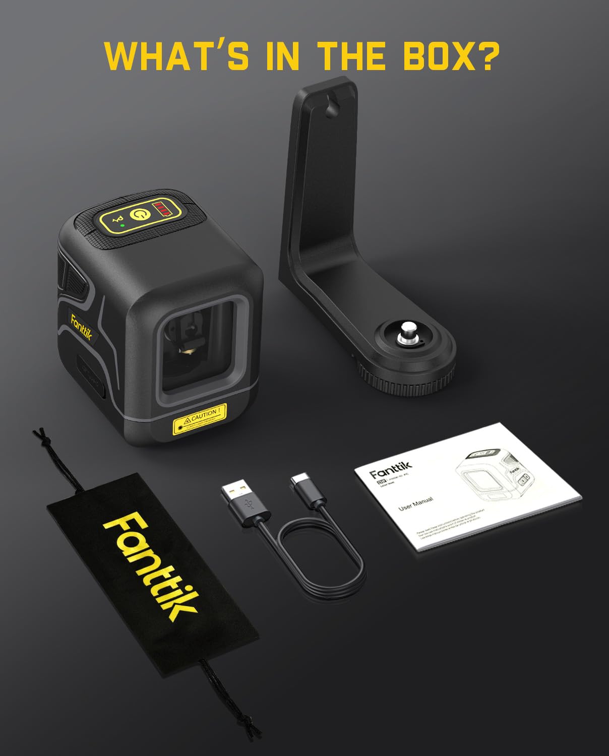 Fanttik D2 Green Laser Level - 10 Hour Battery -8