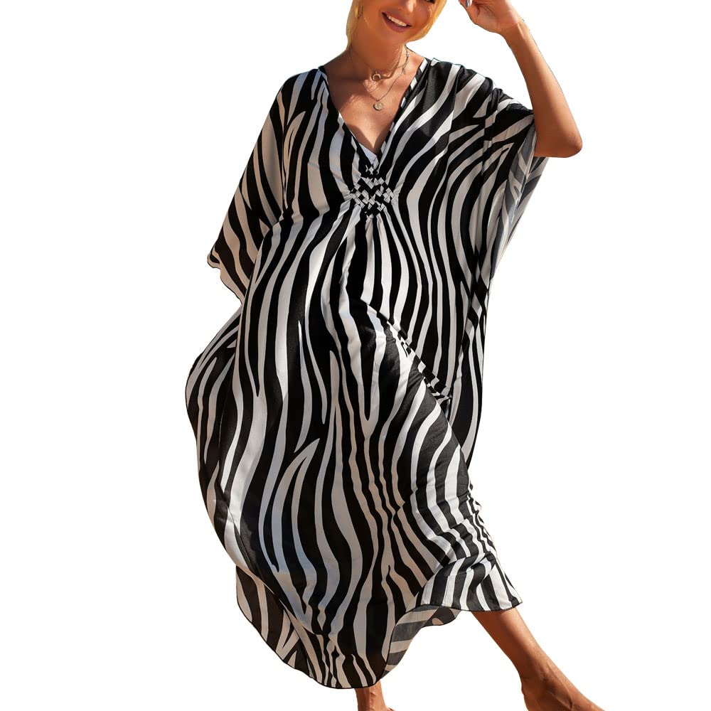 Lungo Caftano Abito Hippy Boho Maxi Taglia Plus Donna Caftano Tunica - Foto 5