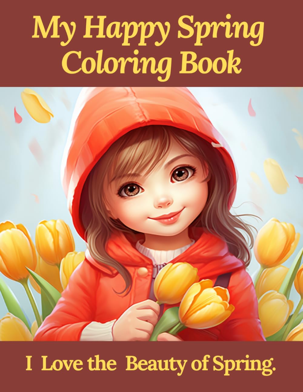 My Happy Spring Coloring Book: I Love the Beauty of Spring. (Celebrating the Seasons - Nature Coloring Books for Kids Series)