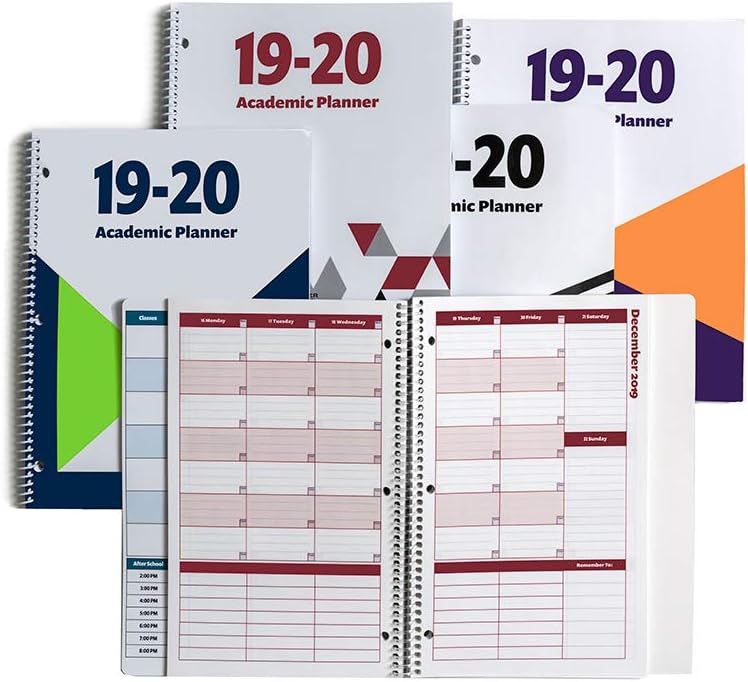 2021-2022 Academic Planner, A Tool for Time Management, Daily, Weekly & Monthly School Agenda for Keeping Students On Track & On Time, Size 8.5x11, (July 2021-June 2022) (2019-2020, Blue)