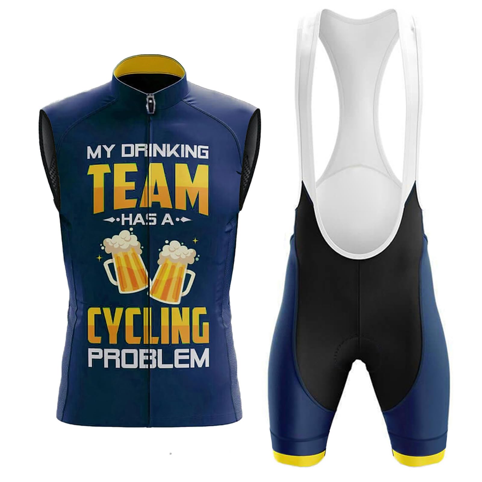 Conjunto Ciclismo Hombre Verano Ropa Bici MTB Maillot Ciclista Sin Mangas
