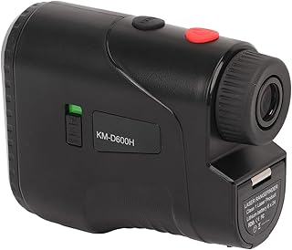 Laser Range Finder, 656 Yards Range Golf Rangefinder 6.5X Magnification Reduce Glare USB Rechargeable with Slope Switch for Outdoor Sports