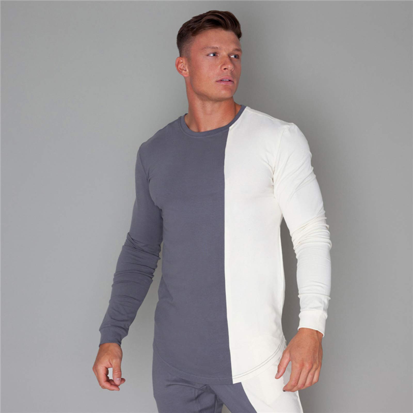 T-Shirt Nouveau de Sport Homme Haut de Gamme à Manches Longues Style Athlétique Moderne
