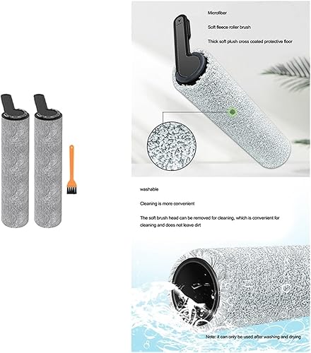 Miniatura 2 de Soft Roller Brush Compatible for TINECO Ifloor One 3.0 Cordless Wet Dry Floor Washer Handheld Vacuum Cleaner Accessories