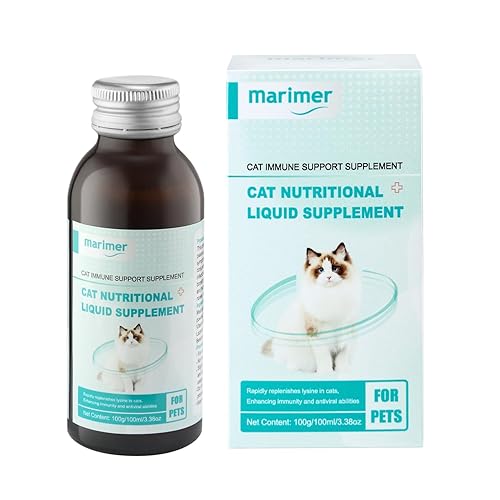 MARIMER Cat Immune Support Liquid Supplement – L-Lysine & Astragalus