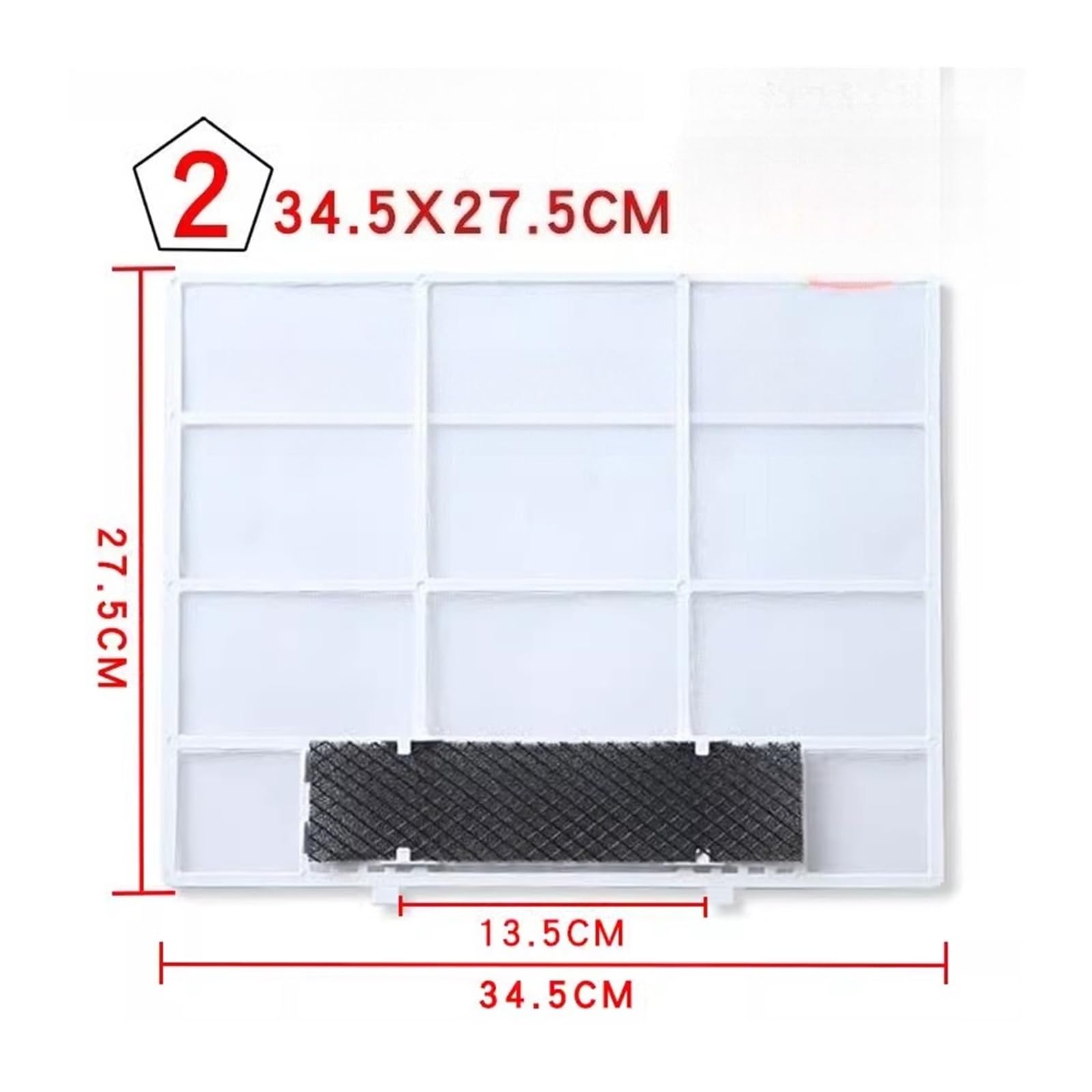Filtro Da 2 Pezzi, Compatibile Con Midea, Filtro Dell'aria Condizionata, Filtro Antipolvere E Accessori Universali(34.5 * 27.5cm)