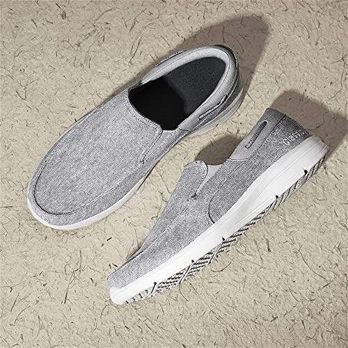 Mens Slip On Canvas Casual Loafer Lightweight Walking Shoes Cloth Shoes4