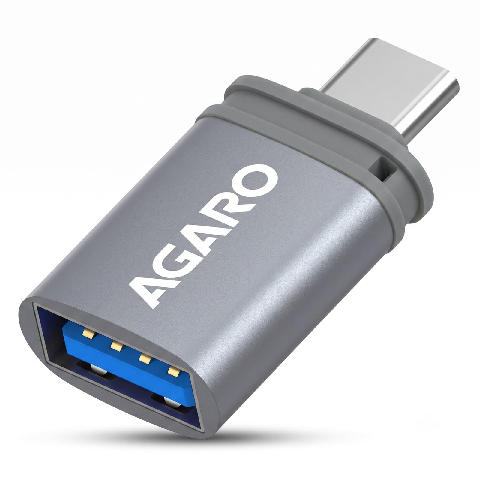 AGARO Blaze USB 3.0 to Type C OTG Adapter, Compatible with Thunderbolt to USB Adapter, Laptops Including MacBook Pro, Air and All Type-C Devices, Portable and High-Speed Data Transfer-image-2