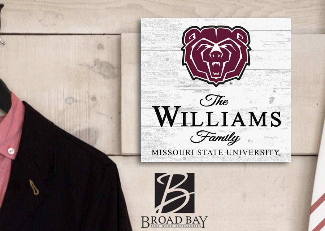 Missouri State Bears Family Name Sign – Personalized Alumni Gift, MSU Home Decor