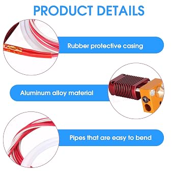 Ender 3 Hotend Upgrade Kit 12V 40W Pre-Assembled MK8 Extruder Hotend with 0.4mm Nozzle & Silicone Sock CR10 Heating Block Heat Dissipation Tube Compatible with Ender 3/3 Pro / 3 V2 / 3 Neo 3D Print