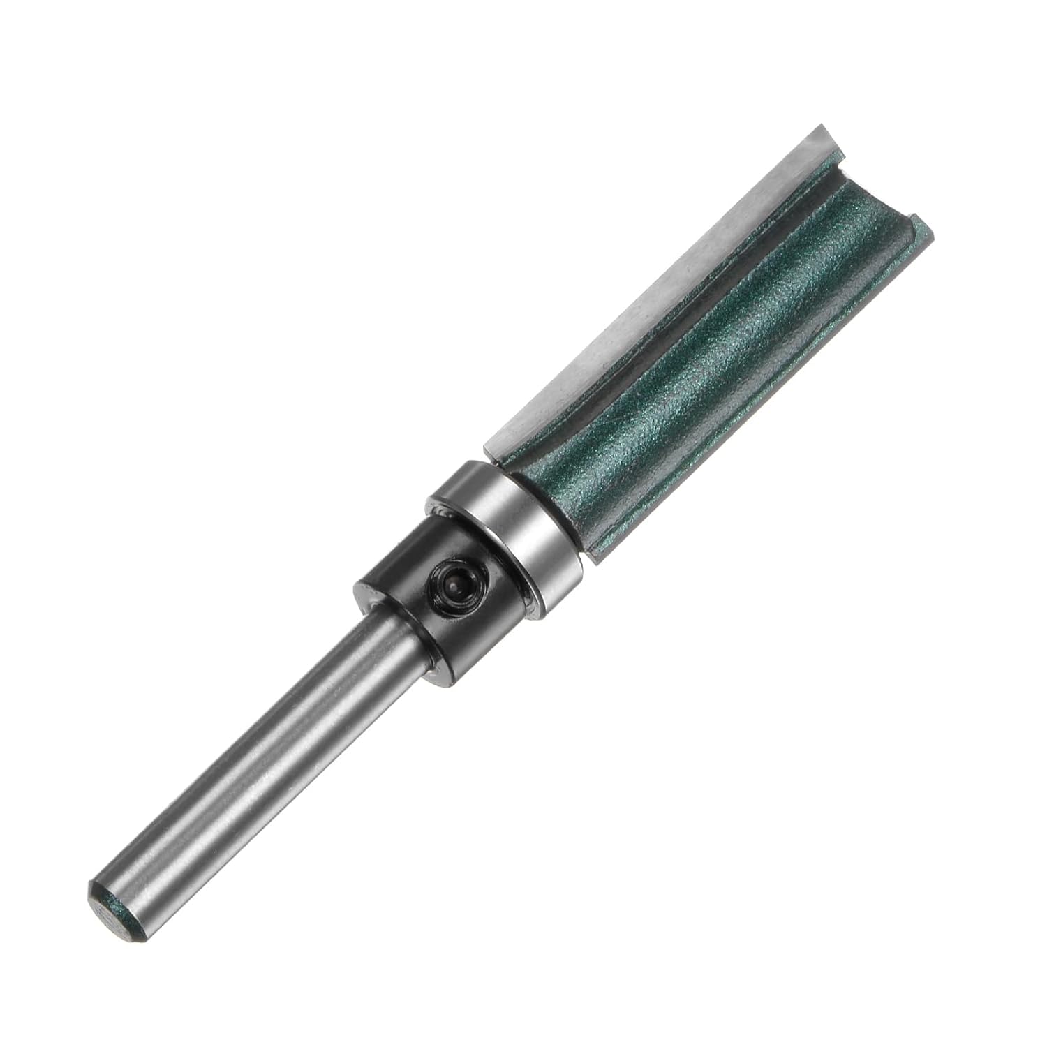 HARFINGTON Pattern Flush Trim Router Bit 1/4" Shank 1-1/2" Cutting Length 1/2" Cutting Dia with Top Bearings Straight Precise Cutting Woodworking Milling Cutter Tool for Edge Trimming