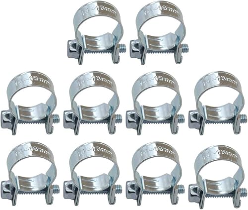 XtremeAmazing Replacemnt para abrazaderas de manguera de inyección de combustible de 38 pulgadas (paquete de 10) 916 pulgadas - 58 pulgadas de