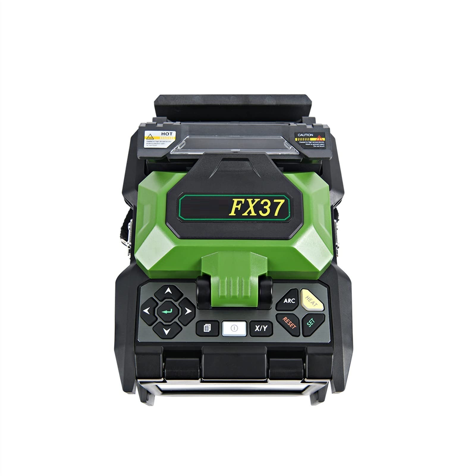 Empalmador de fibra óptica por fusión, Fx37 Empliador de fusión de fibra óptica for PIE Tx Fth Con bandeja de enfriamiento de la esclavitud de fibra óptica y todas las strippers. Empalme más rápido