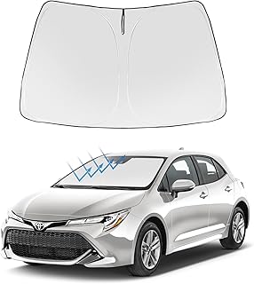 Front Windshield Sunshade Foldable Sun Shade Protector Custom Fit 2023 2022 2021 2020 2019 Corolla SE XSE L LE XLE Hybrid Sedan Accessories 2023 Upgrade