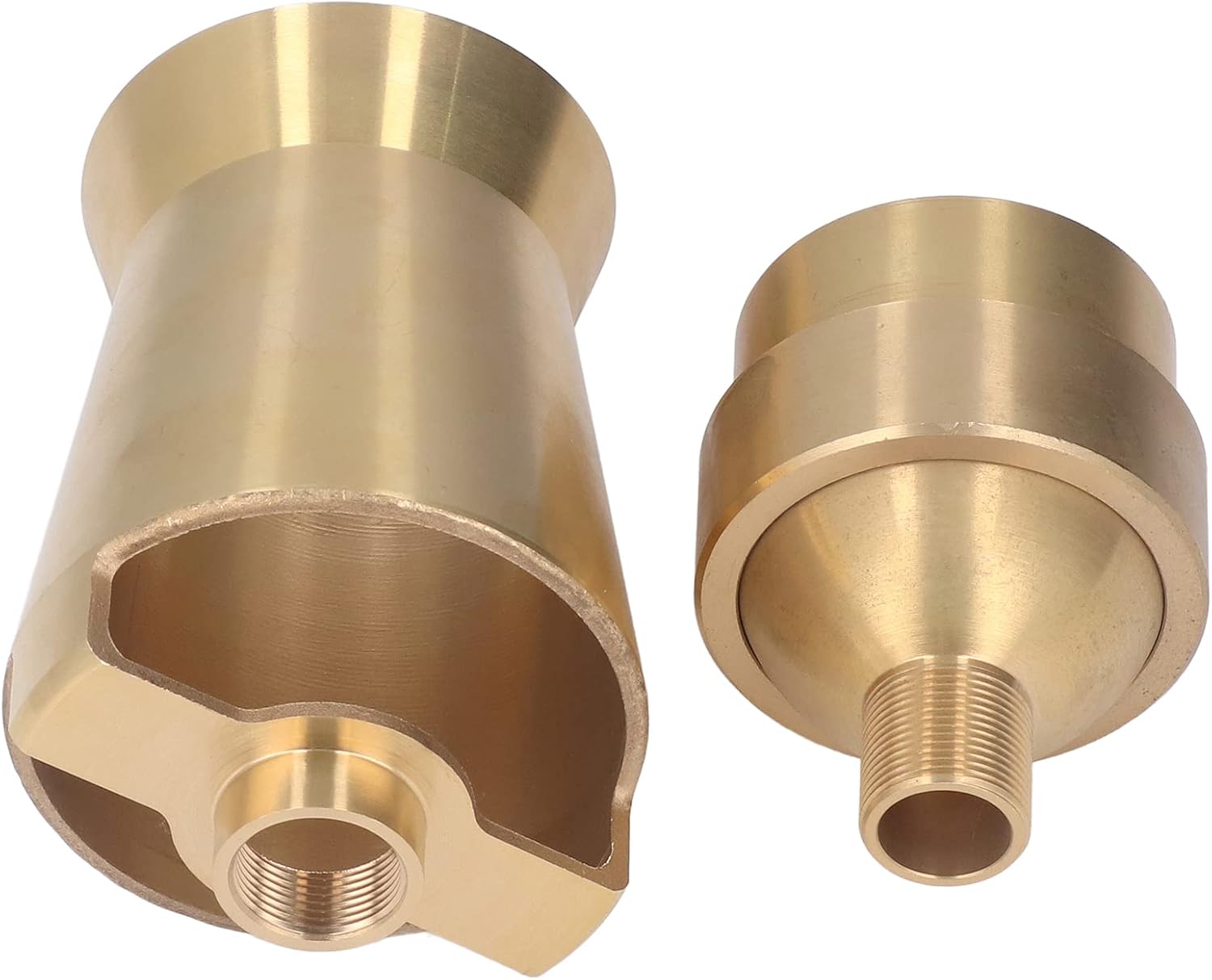 G2 Internal Thread Fountain Nozzle Landscape Water Spray Head Water Pond Spray Nozzle for Garden Courtyard Pale Yellow Alloy Copper