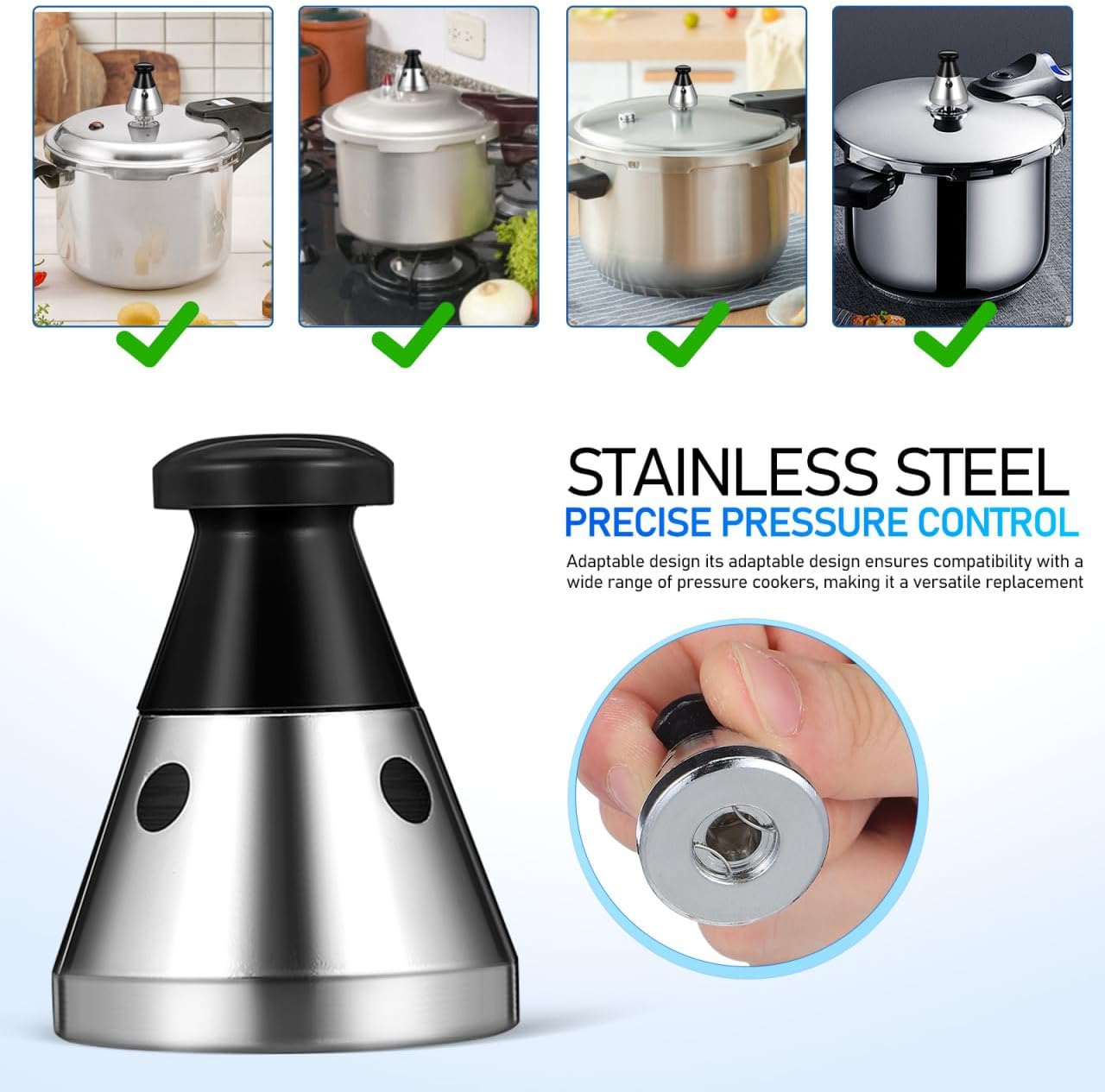 Pressure Cooker Weight Safety Valve Durable Pressure Control for Cookers Essential Kitchen Accessory for Reliable Performance and Peace