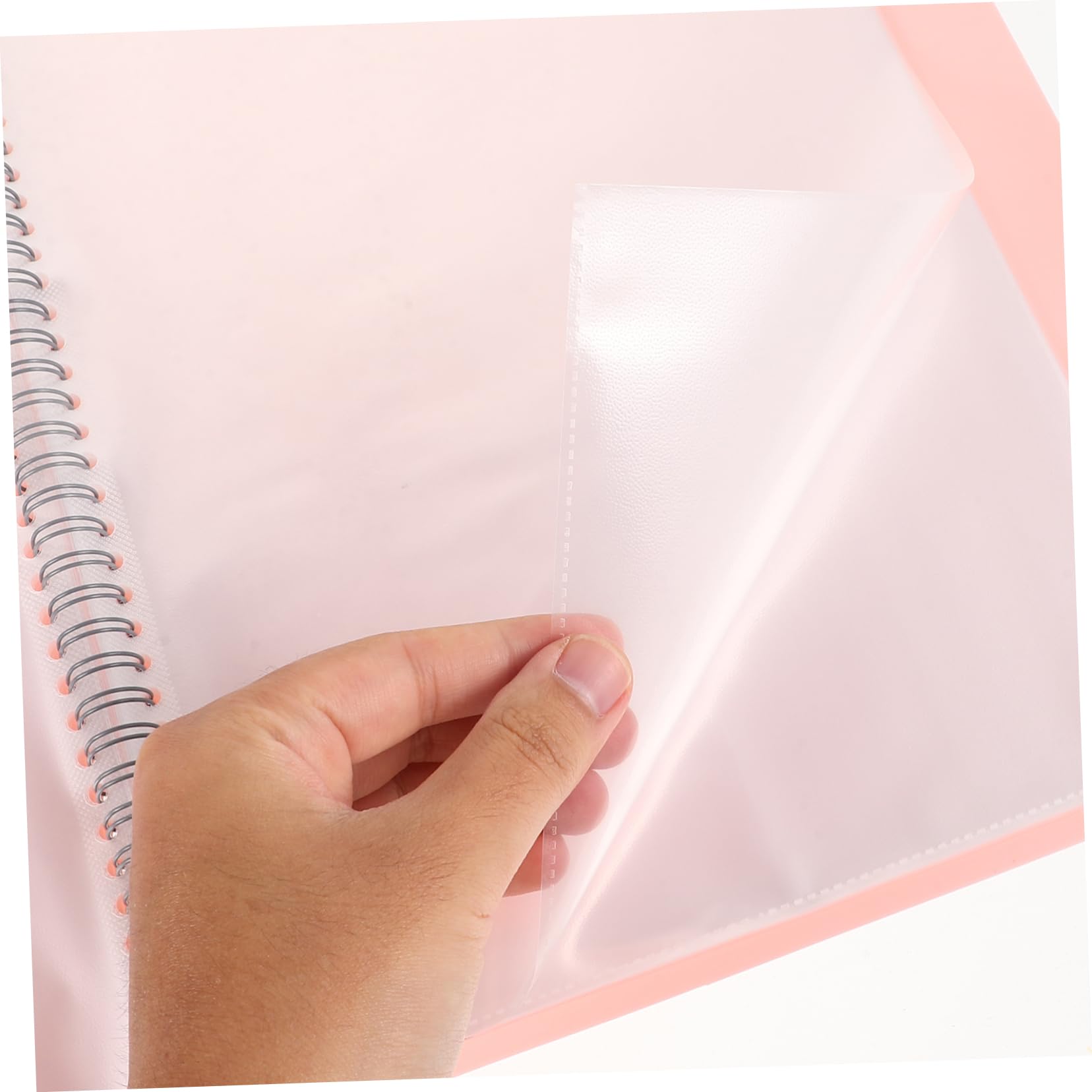 Transparente A4 Klappmappe aus Pp, 2 Stück für Dokumente