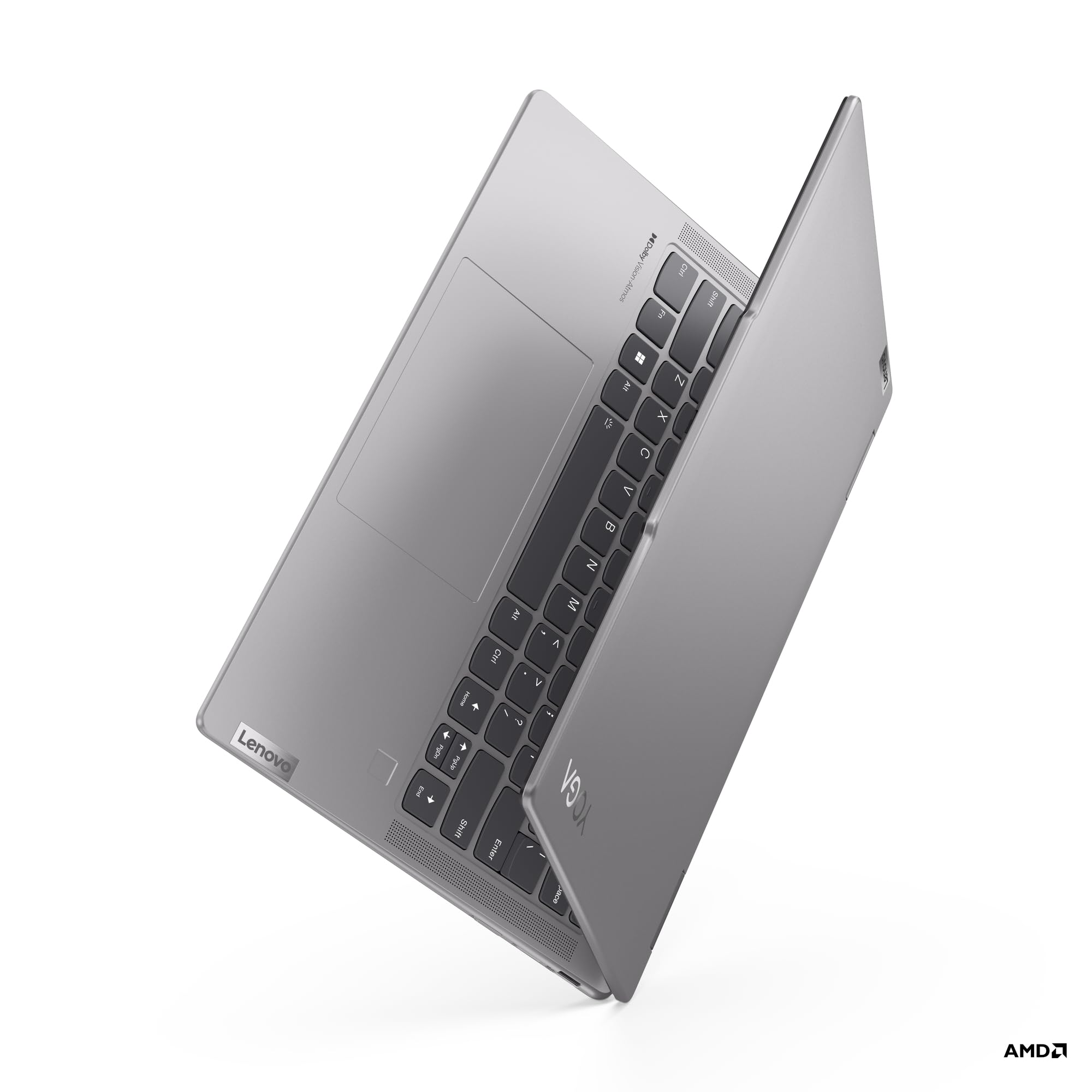 Lenovo Yoga 7 2-en-1 14AHP9 - Ordinateur Portable AI 14'' WUXGA OLED (AMD Ryzen 5 8640HS, RAM 16Go, SSD 512Go, AMD Radeon 760M Graphics, Windows 11 Home) Clavier rétroéclairé AZERTY Français - Gris