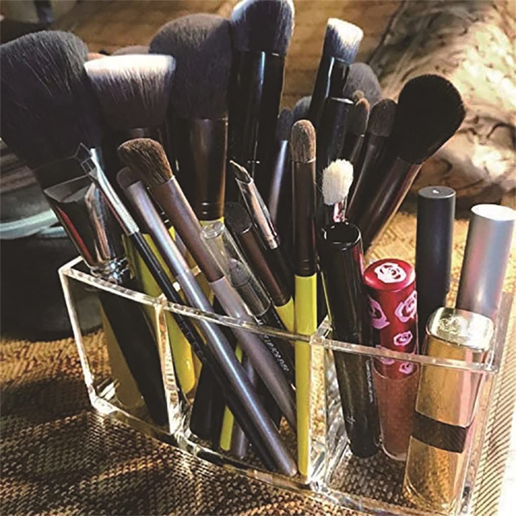 TJLSS Soporte para brochas de Maquillaje, Organizador de Maquillaje, Caja de Almacenamiento de cosméticos, lápiz Labial, lápiz de Cejas, Soporte de exhibición Present