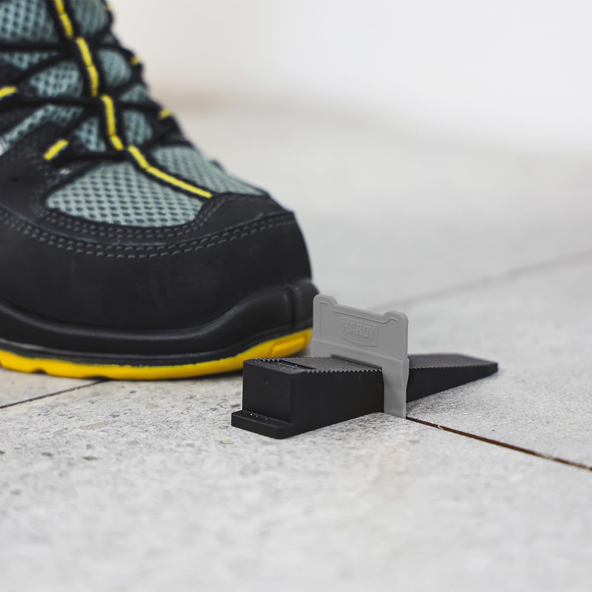 Hardy Working Tools: 100 clips de plástico de 1,5 mm para sistemas de nivelación de baldosas de pared y suelo, lengüetas de colocación
