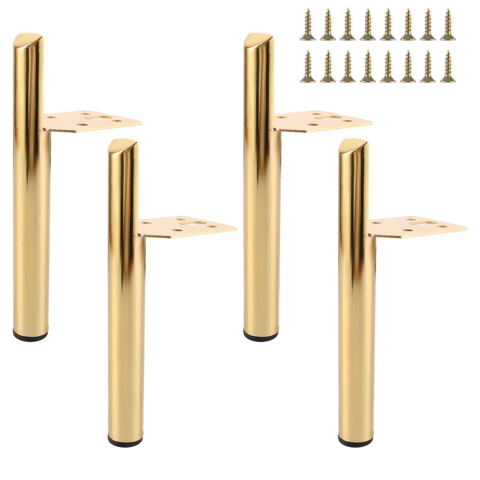 Patas de metal para sofá de 18 cm doradas: repara y eleva muebles bajos 1