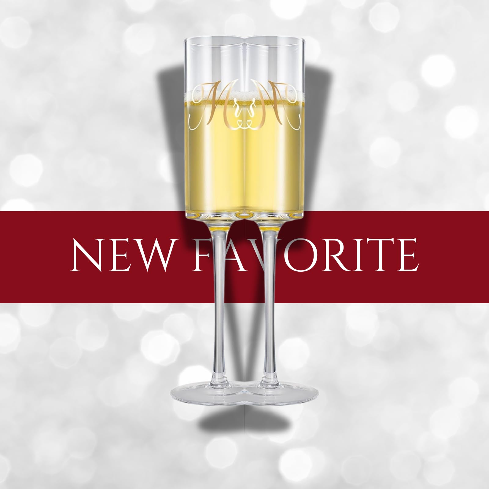 Ensemble de flûtes à champagne, couteau à tarte et pelle à gâteau avec boîte à mémoire en bois, cadeau de mariage Mr & Mrs en cristal, cadeau de mariage, fête prénuptiale, anniversaire, fiançailles,