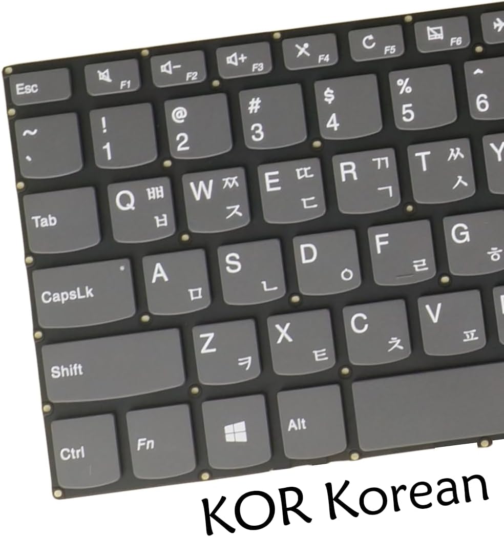 KR Korean 한국어 키보드 Laptop Keyboard for Lenovo Ideapad 330-15ICN 330-15IGM 330-17AST 330-17ICH 330-17IKB 330E-15AST 330E-15ICH 330E-15IKB PC5CP PC5CP-KOR Gray