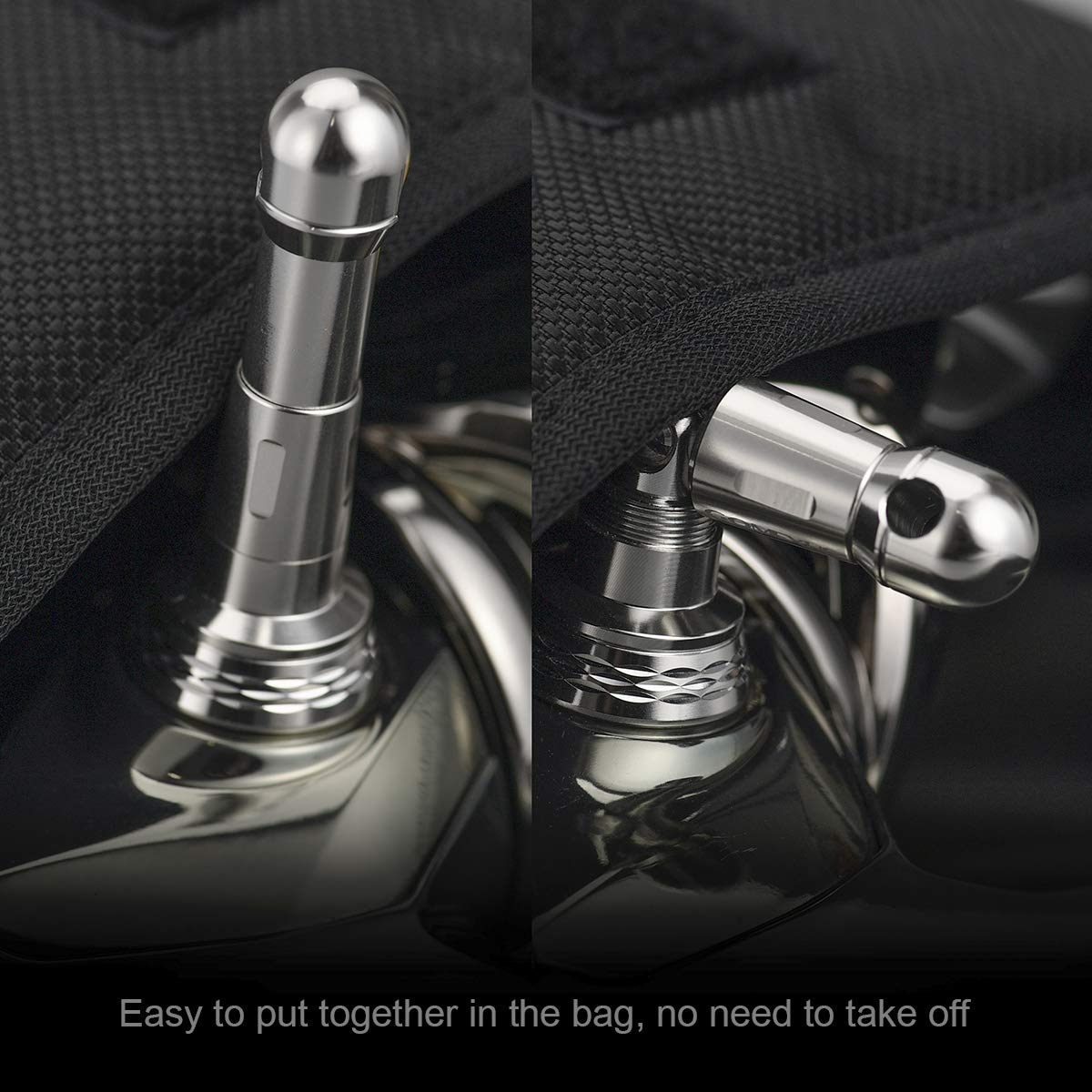 GOMEXUS Soporte Antirayaduras de Carrete Plegable 48mm para Shimano Stella Vanquish 1000-4000 Daiwa Exsit Spinning Reel Stand