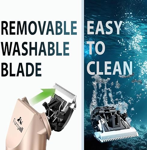 Miniatura 7 de Cortapelos para perros para aseo de bajo ruido, inalámbrico, recargable, eléctrico, silencioso, kit para mascotas y gatos