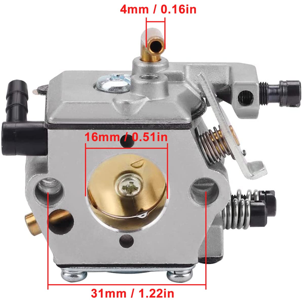 Kit Carburateur + Filtres Pour Tronçonneuse Stihl 024, 026, MS240, MS260 - Remplacement Référence 1121 120 0611 - 4