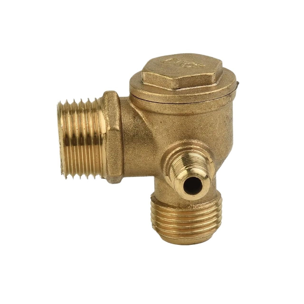 Wenwendianzi Men's A Ir Compressor 3Port Brass Check Valve, Threaded Connector Tool