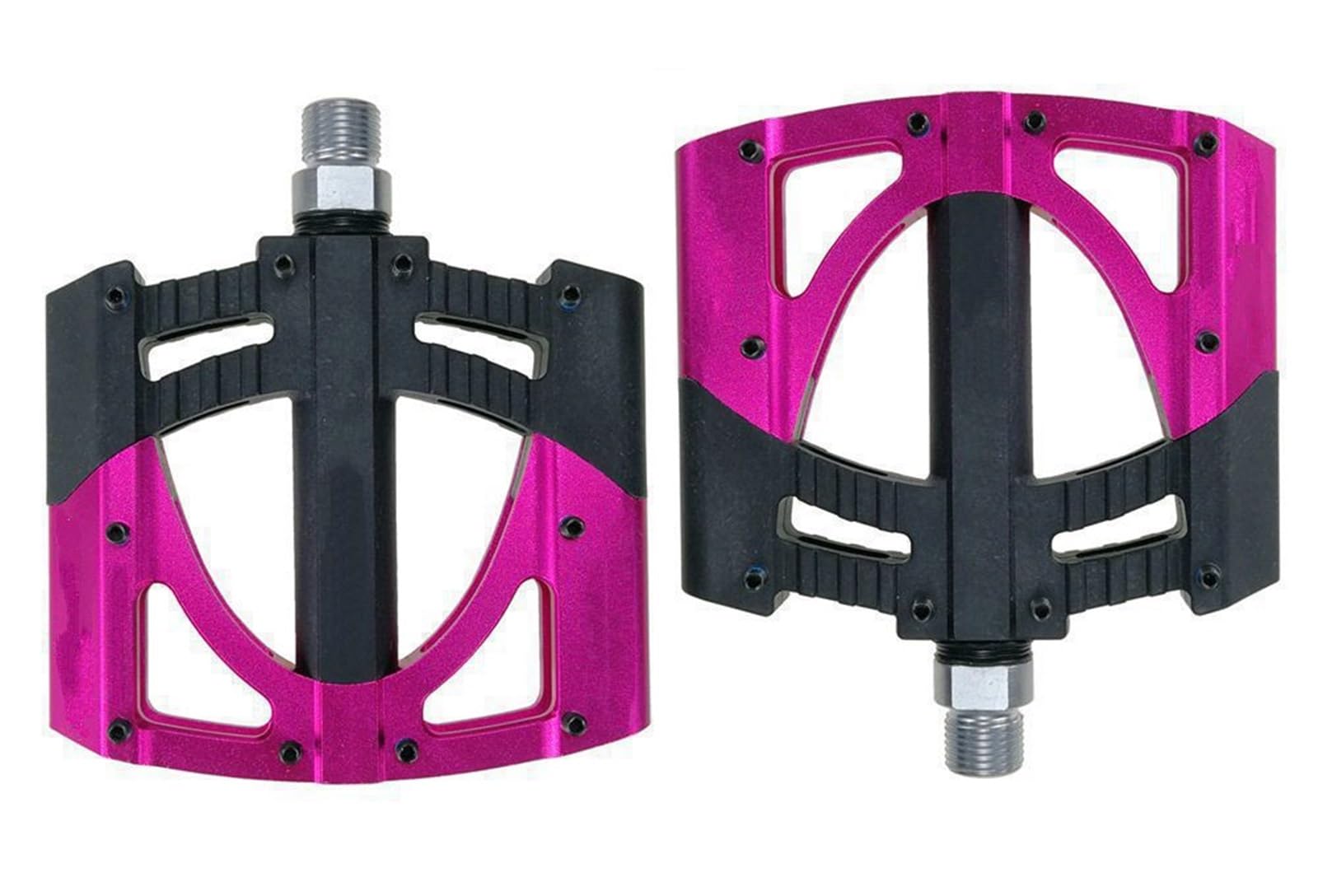 MKBHD Uszczelnione 3-łożyskowe pedały rowerowe płaskie Ultralekkie pedały do ​​kolarstwa szosowego MTB 8 ​​kolorów Opcjonalnie(Pink)