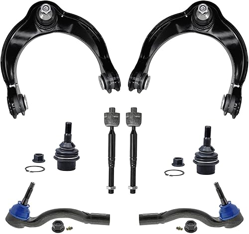 Miniatura 394 de Detroit Axle - Kit de brazos de control de extremo delantero RWD para Dodge Ram 03-06 2500 3500, 2 brazos de control superior con rótula 2 varillas