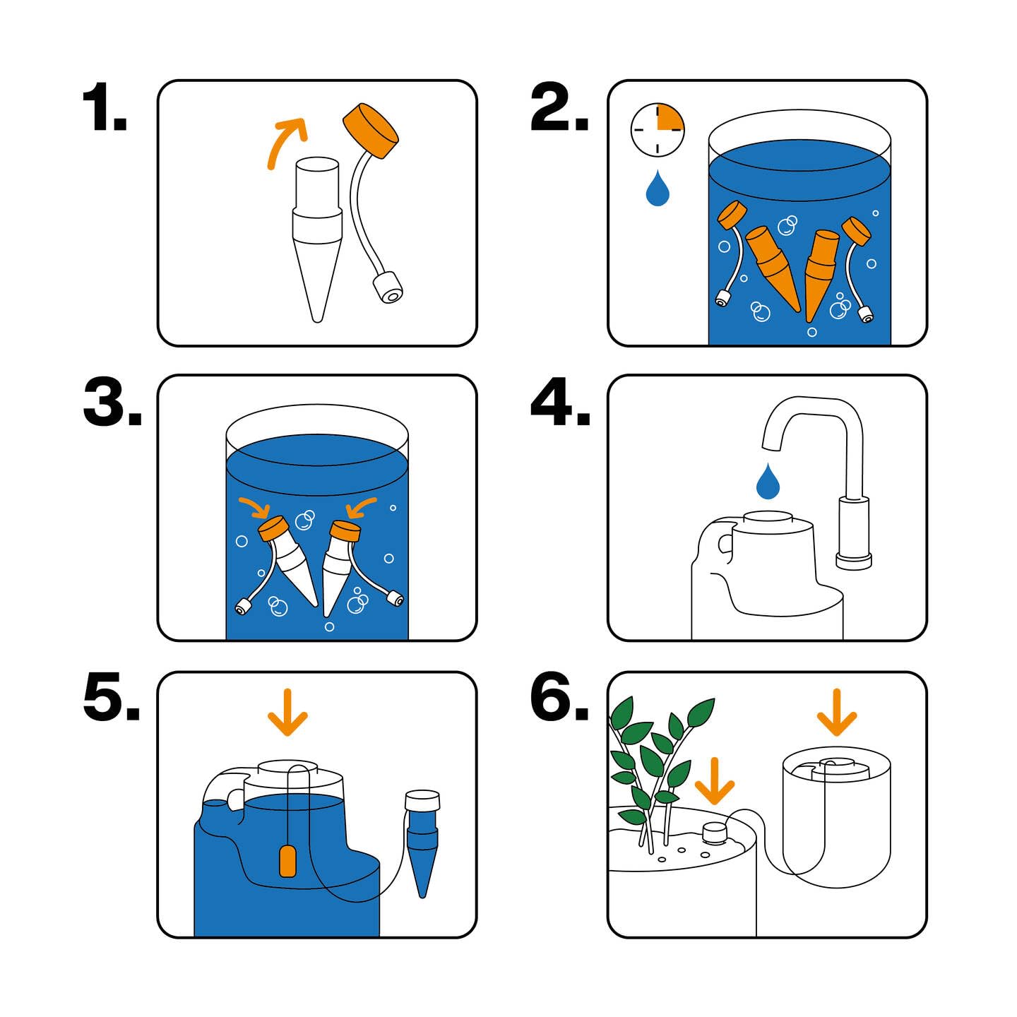 Fiskars Urban Plant Care Sistema di Auto-Irrigazione | Irrigazione Automatica delle Piante, Acciaio Verniciato a Polvere, Verde Scuro/Nero, 1075319