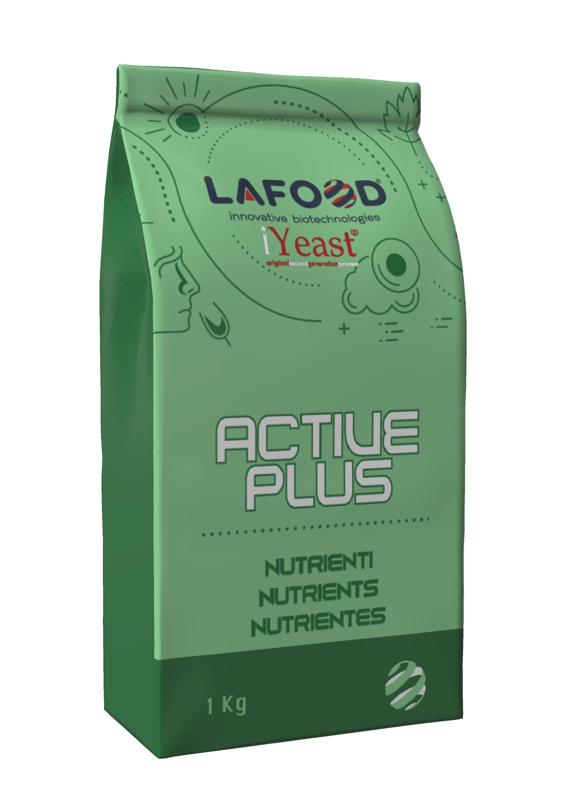 Lafood Yeast Active Plus Nutrienti, Nutriente Complesso per Lieviti, 1 kg